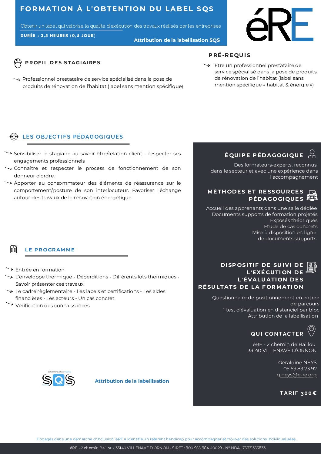 UTF-8Fiche Communication SQS 3,5 H