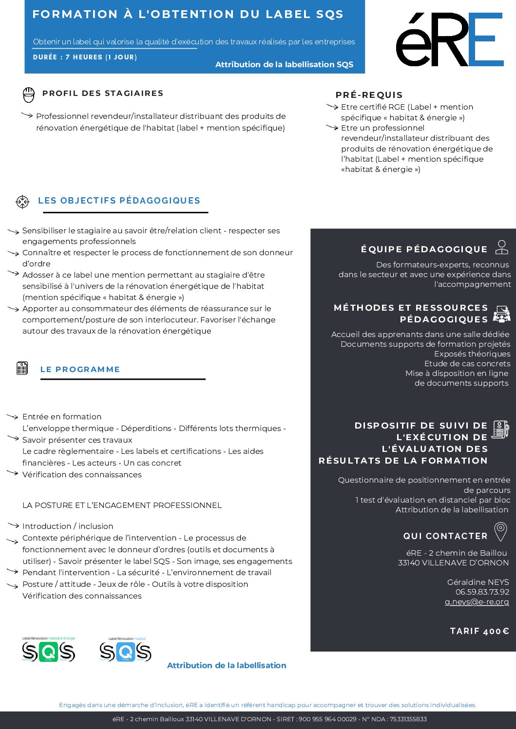 UTF-8Fiche Communication SQS 7H